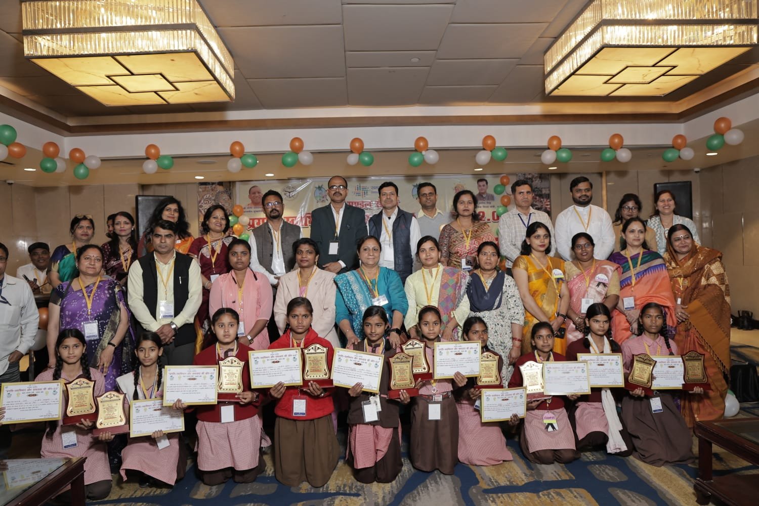 Children participating in Progress Pride and Success 2.0 festival at Agra, Uttar Pradesh, February 2026, showcasing talent, stories and comics competition