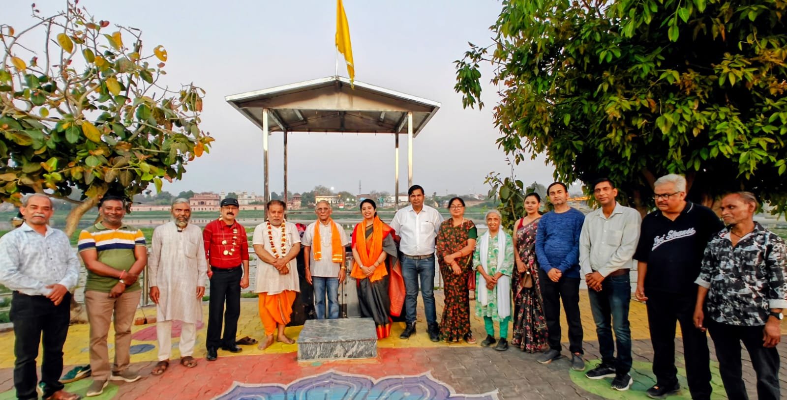 Women actively participating in Yamuna River conservation campaign during International Women’s Day 2026 at Agra