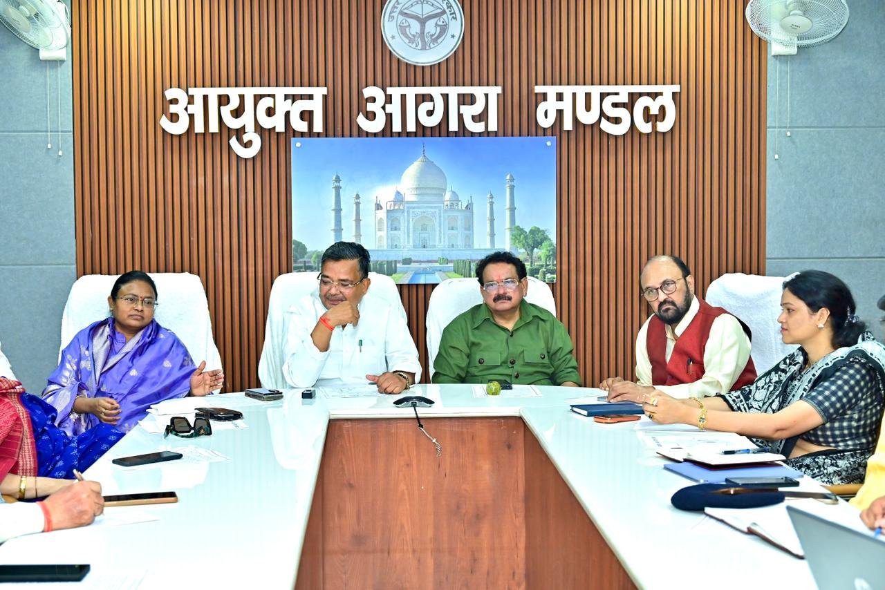 Tourism Minister Jaiveer Singh holding review meeting with officials and public representatives ahead of CM visit in Agra
