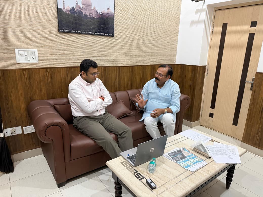 Damaged wheat and vegetable crops in Fatehpur Sikri constituency after hailstorm and heavy rain