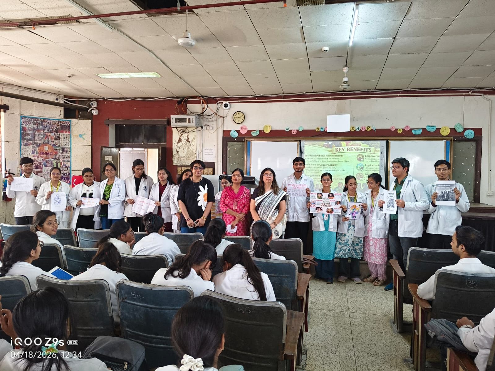 Cultural program on women empowerment held at SN Medical College Agra highlighting Nari Shakti Vandan initiative