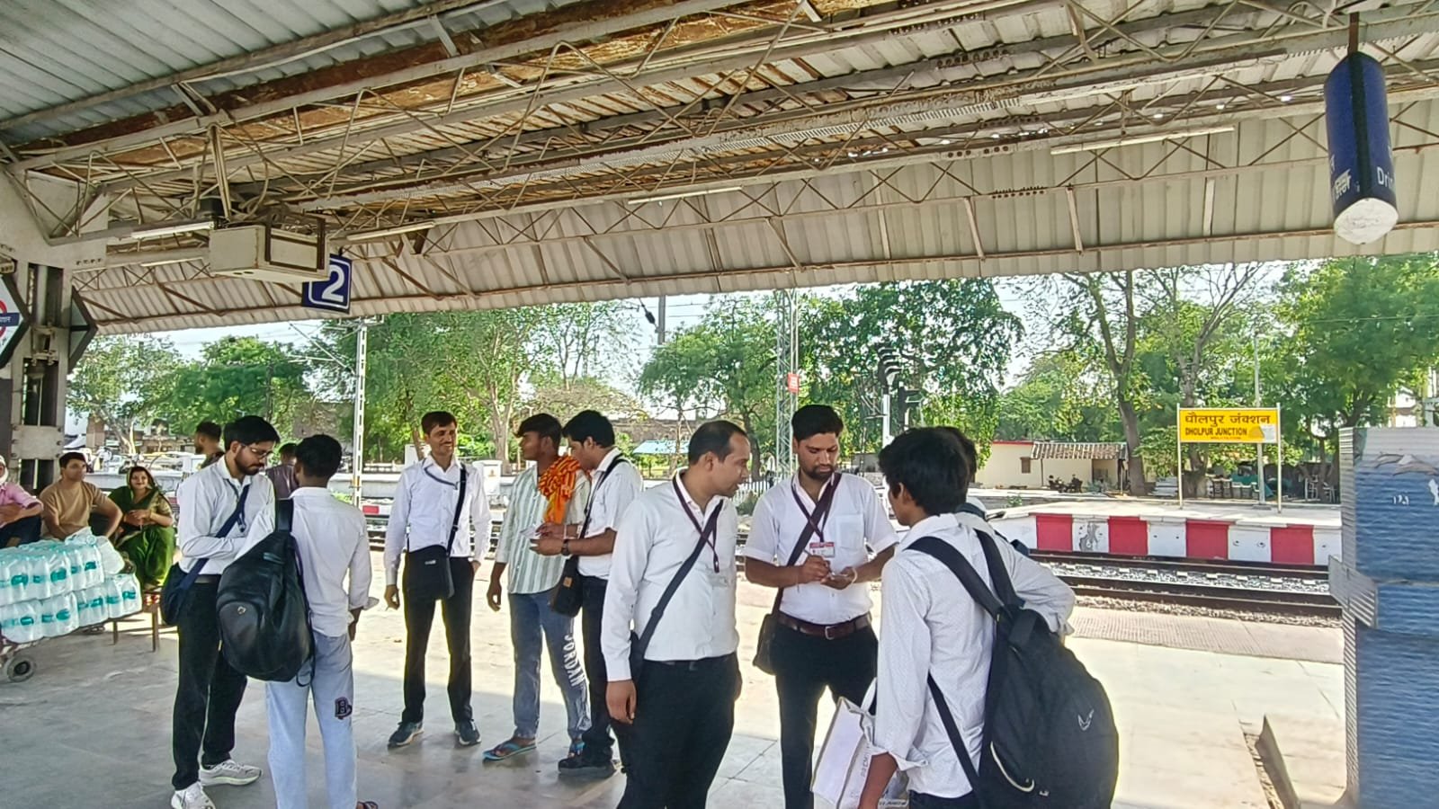 Special ticket checking drive at Dholpur Junction by Agra Railway Division against ticketless and irregular passengers