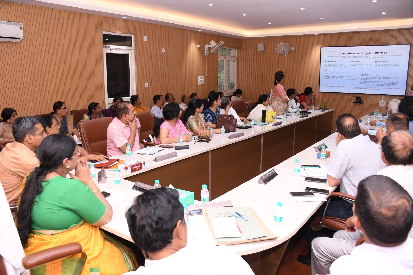 Meeting of affiliated government and aided colleges held under Vice Chancellor Prof. Ashu Rani at Dr. Bhimrao Ambedkar University Agra focusing on academic quality, achievements, and future plans