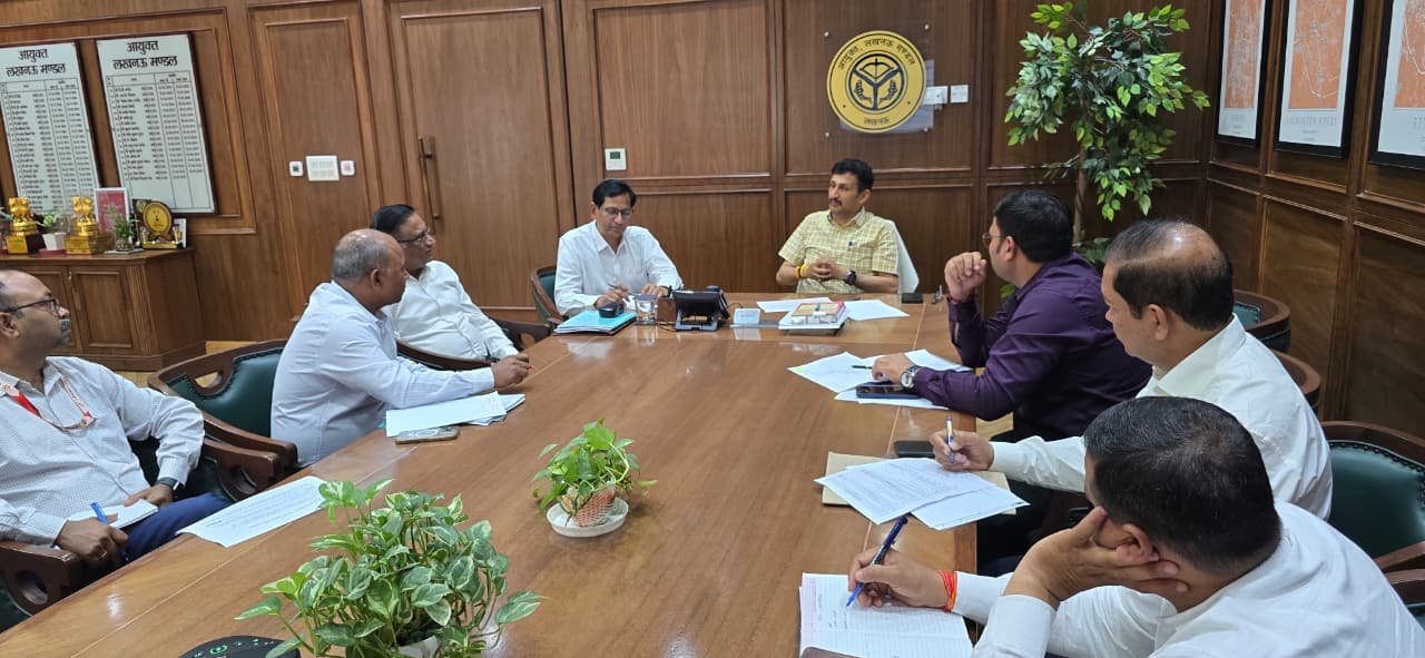 Officials attending metro connectivity and public transport review meeting in Uttar Pradesh