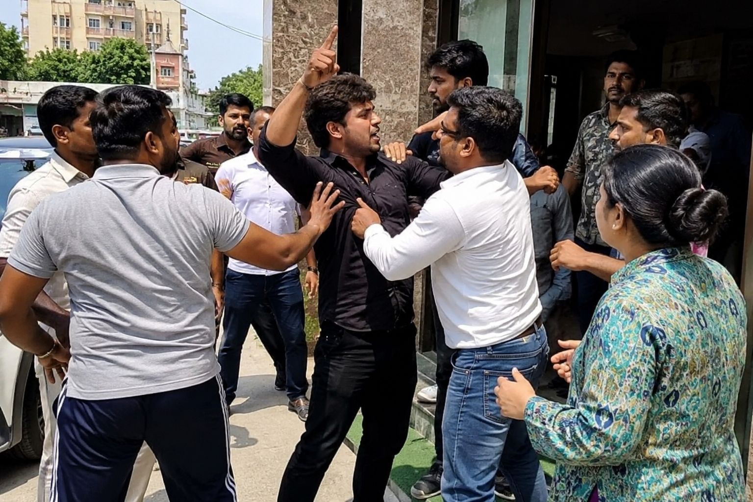 Police investigating after a fight and dispute at a hotel in Agra