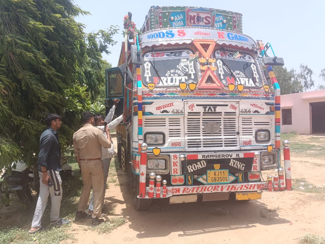 Truck driver found dead near his truck outside a cold storage on Fatehabad Agra road in Agra district