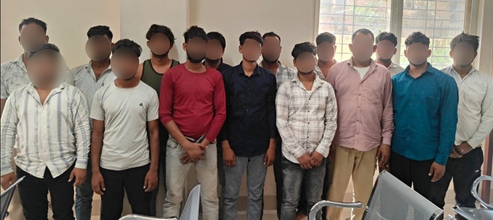 Police force deployed after stone pelting and road blockade incident in Fatehabad area