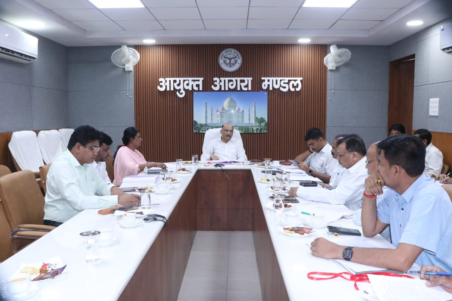 Commissioner Nagendra Pratap Singh chairs the 41st Pathkar Advisory Committee meeting in Agra, where development projects worth Rs 24 crore were approved.