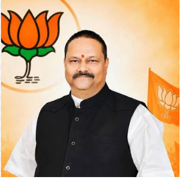 BJP leaders Ram Pratap Singh Chauhan and Vijay Shivhare after being retained in the BJP Uttar Pradesh state executive with key organizational responsibilities.