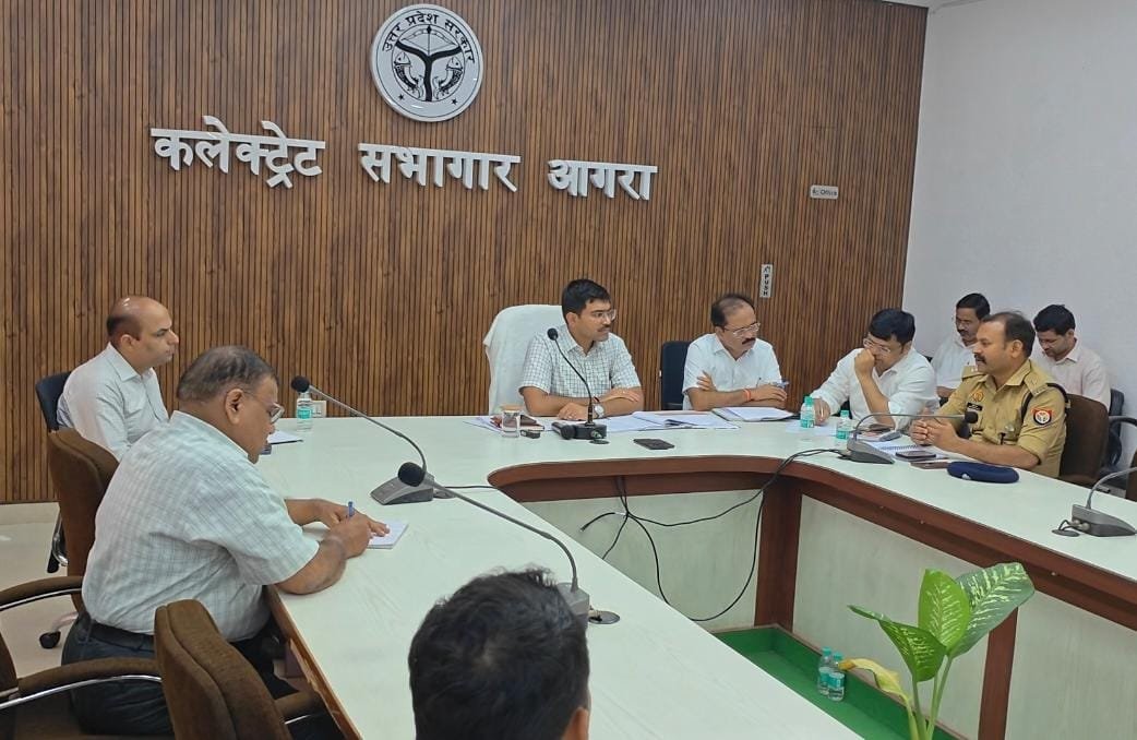 Agra District Magistrate Manish Bansal chairs a review meeting on preparations for Shravan month and Kanwar Yatra 2026.