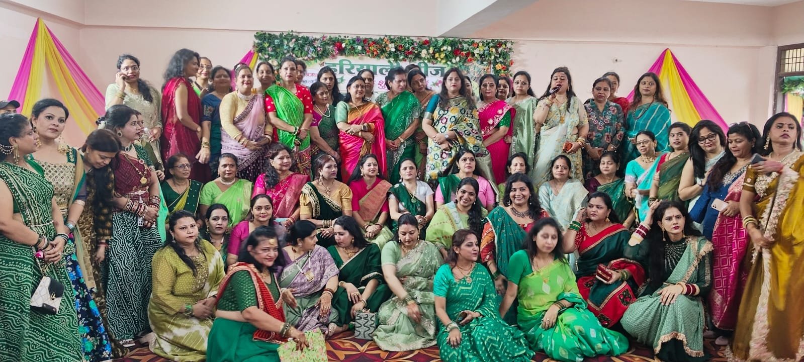 Hariali Teej celebration organized by Janakpuri Mahila Samiti in Agra
