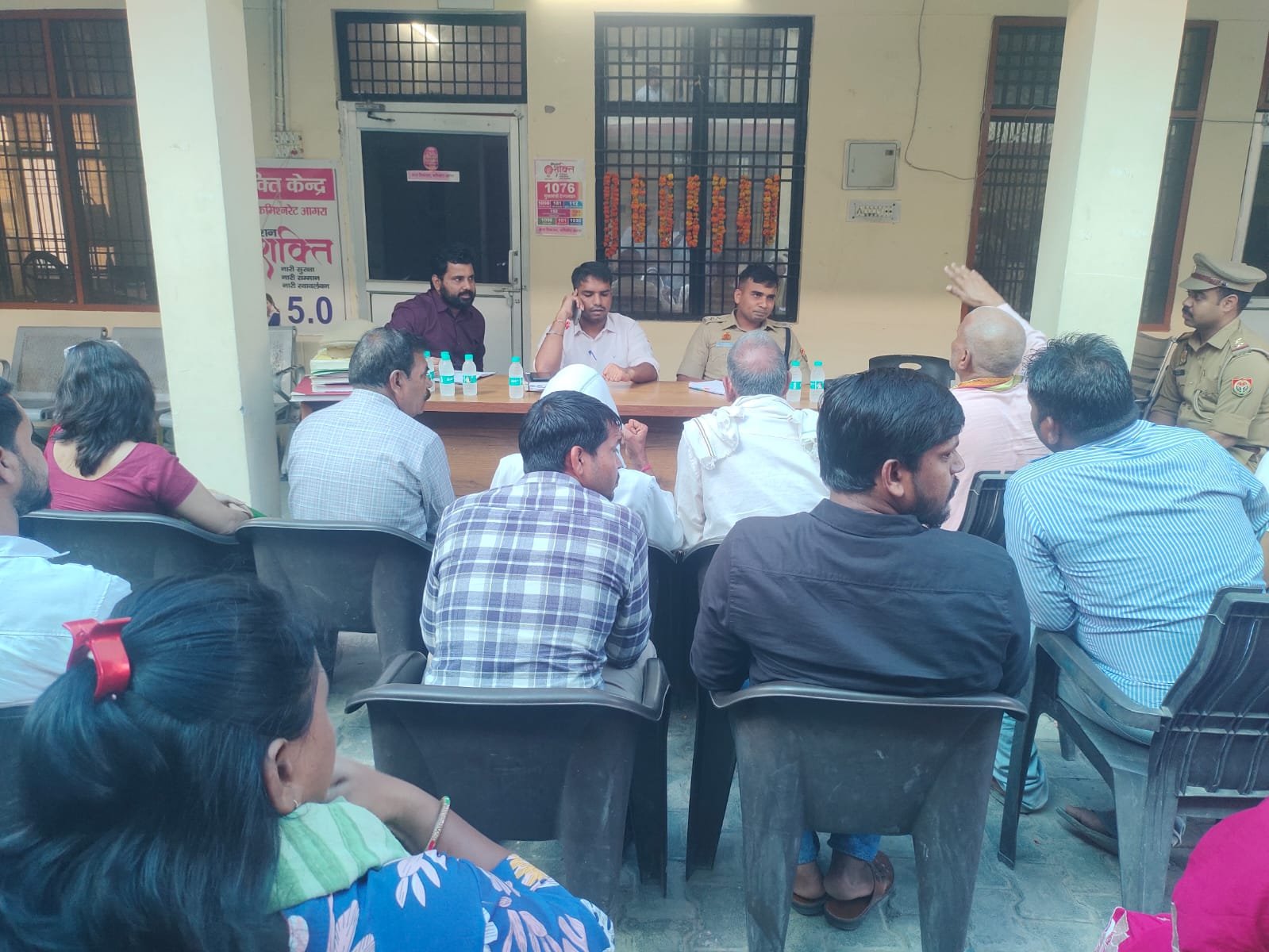 Peace committee meeting for Ganesh Chaturthi at Sikandra police station in Agra