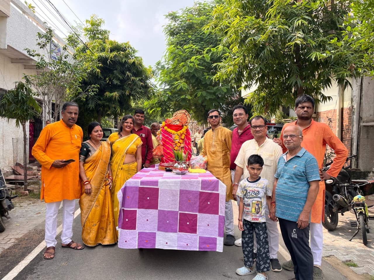 Ganesh Ji Sthapana at Shri Radha Krishna Temple Indra Enclave