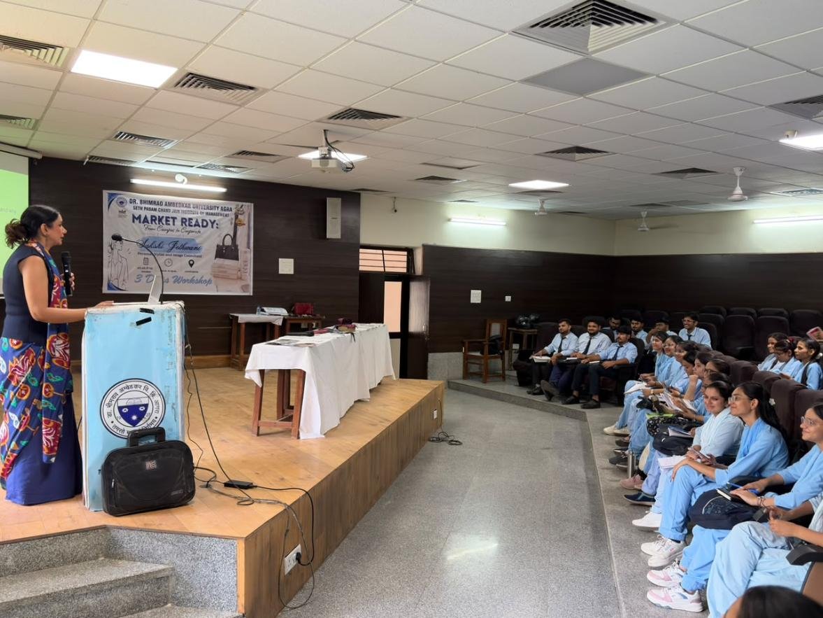 MBA students attending Market Ready From Campus to Corporates workshop at Dr Bhimrao Ambedkar University Agra