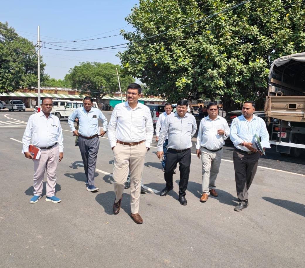 District Magistrate Manish Bansal and Ravi Chaddha inspecting arrangements for the Uttar Pradesh Legislative Council MLC elections in Agra.