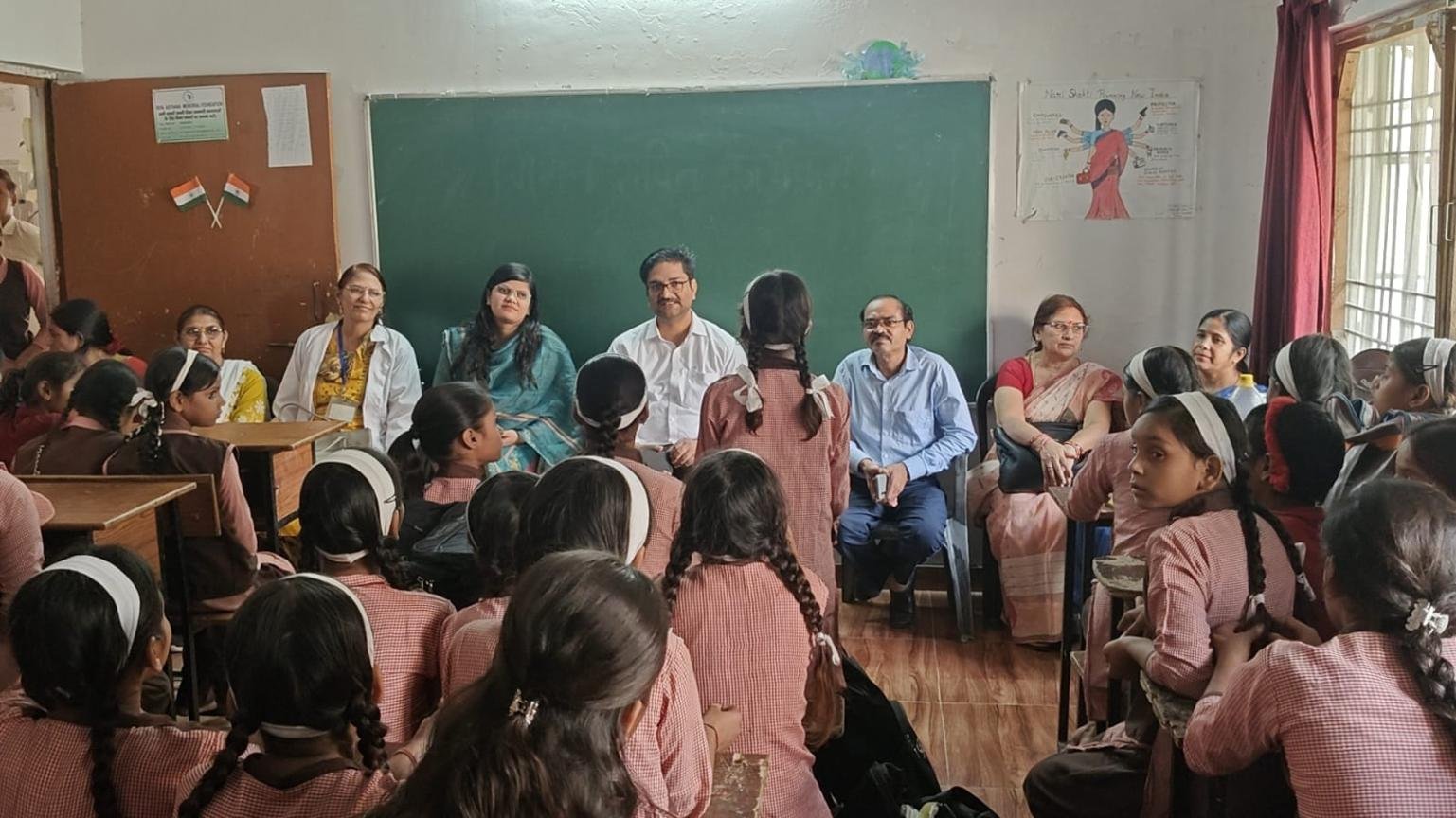 Legal awareness programme for girl students at Kasturba Gandhi Residential Girls School in Khandauli, Agra.
