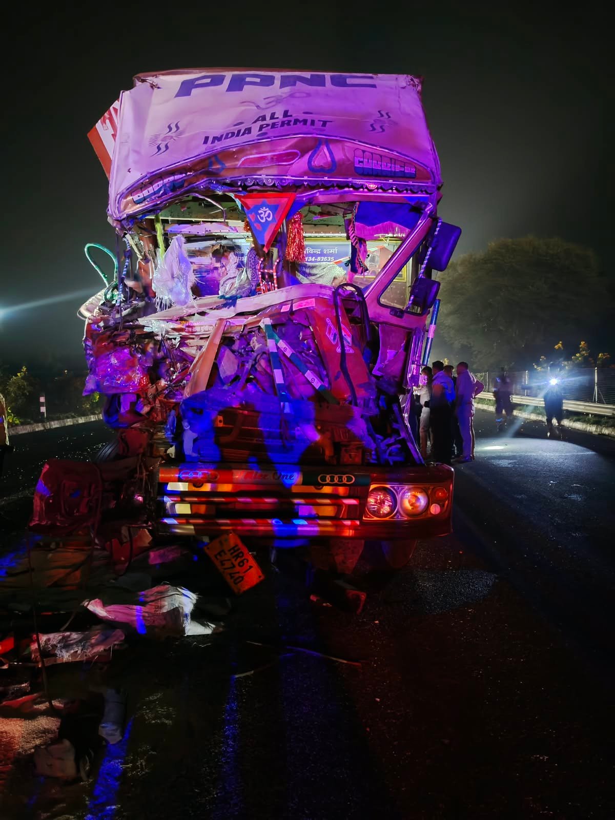 Three trucks collide on Agra Lucknow Expressway in Fatehabad